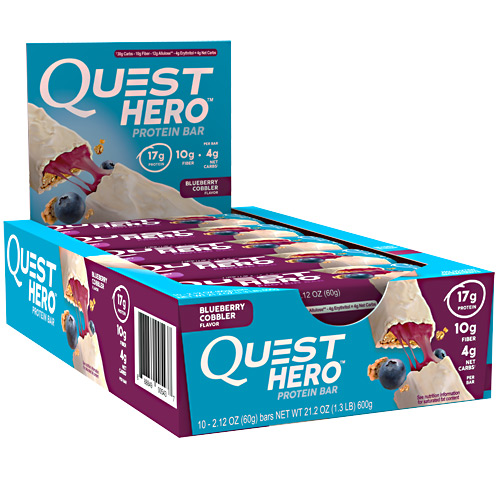 Quest Nutrition Hero Bar - Blueberry Cobbler - 10 ea