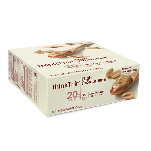 Think Products Think Thin Bar - Creamy Peanut Butter - 10 ea