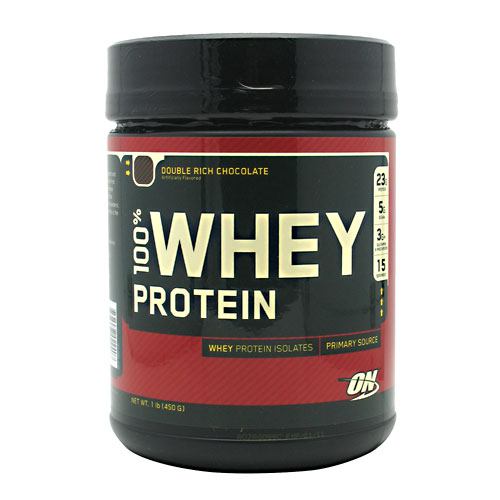 Optimum Nutrition 100% Whey Protein - Double Rich Chocolate - 1 lb