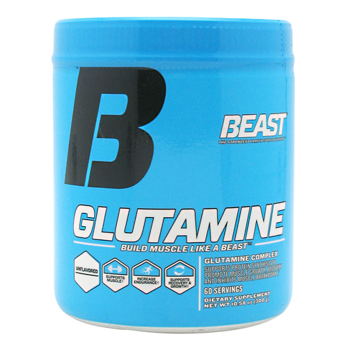 Beast Sports Nutrition Glutamine - Unflavored - 60 ea