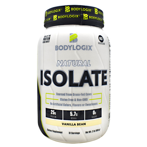 BodyLogix Natural Isolate Protein - Vanilla Bean - 2 lbs
