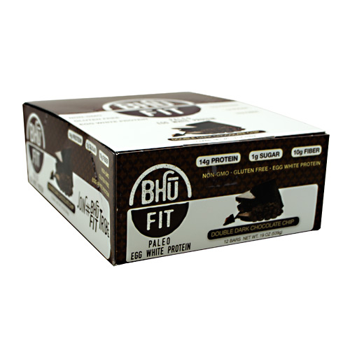 Bhu Foods BHU FIT BHU Fit Paleo - Double Dark Chocolate Chip - 12 ea