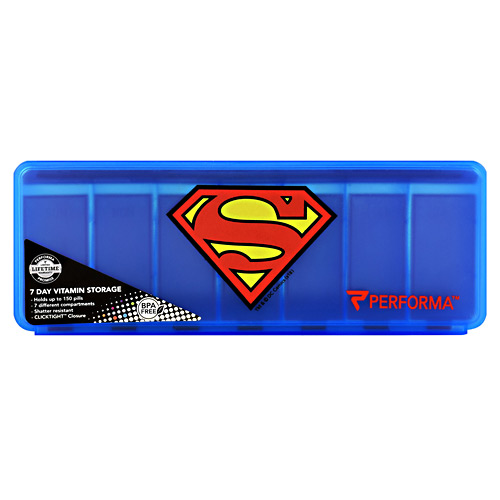 Perfectshaker 7 Day Vitamin Storage - Superman - 1 ea