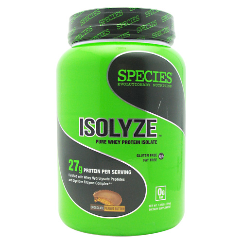 Species Nutrition Isolyze - Chocolate Peanut Butter - 22 ea