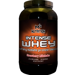 M4 Nutrition Intense Whey Protein 2lb - Strawberry