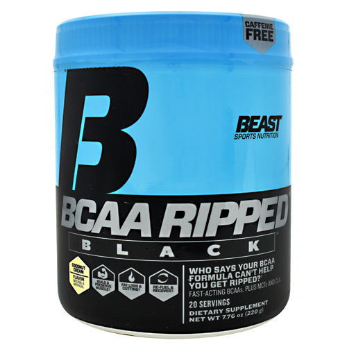 Beast Sports Nutrition Black BCAA Ripped - Coconut Cream - 20 ea