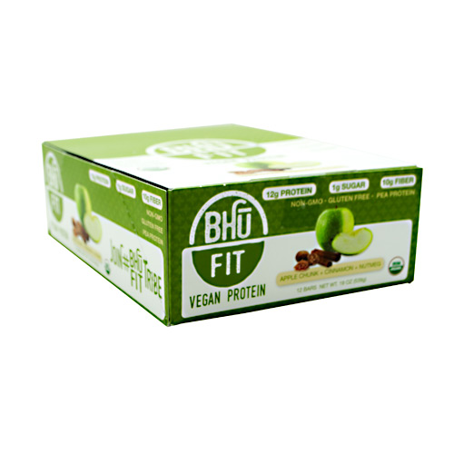 Bhu Foods BHU FIT BHU Fit Vegan Protein - Apple Chunk Cinnamon Nut Meg - 12 ea
