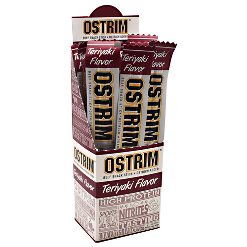 Ostrim Beef & Ostrich Snack Stick - Teriyaki - 10 ea