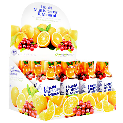 High Performance Fitness Liquid Multi-Vitamin & Mineral - Citrus Burst with Cranberry - 12 ea