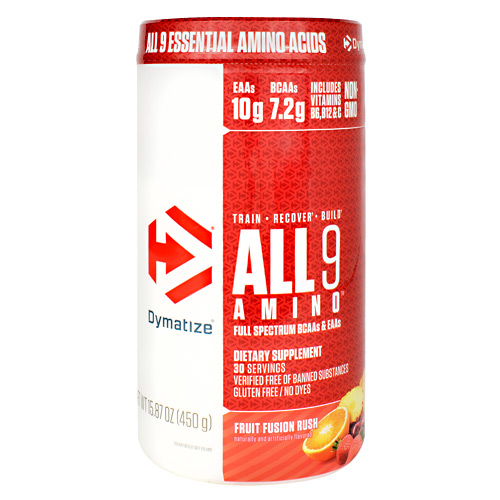 Dymatize All 9 Amino - Fruit Fusion Rush - 30 ea