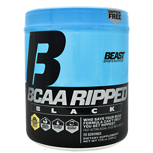 Beast Sports Nutrition Black BCAA Ripped - Iced Coffee - 20 ea