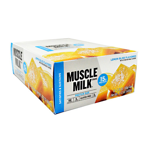 Cytosport Blue Muscle Milk Bar - Lemon Bliss - 12 ea