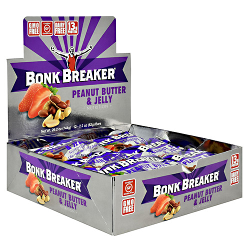 Bonk Breaker Nutrition+ Bar - Peanut Butter & Jelly - 12 ea