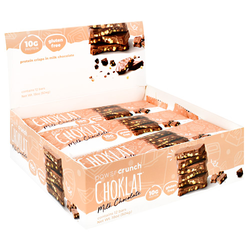 Power Crunch Choklat Crunch Protein Crisps - Milk Chocolate - 12 ea