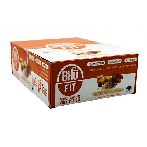 Bhu Foods BHU FIT BHU Fit Primal Protein - Salted Caramel Pecan - 12 ea