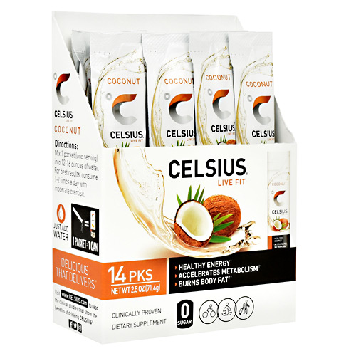 Celsius Celsius - Coconut - 14 ea