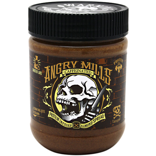 Sinister Labs Caffeinated Angry Mills Almond Spread - Chocolate Chaos - 12 oz