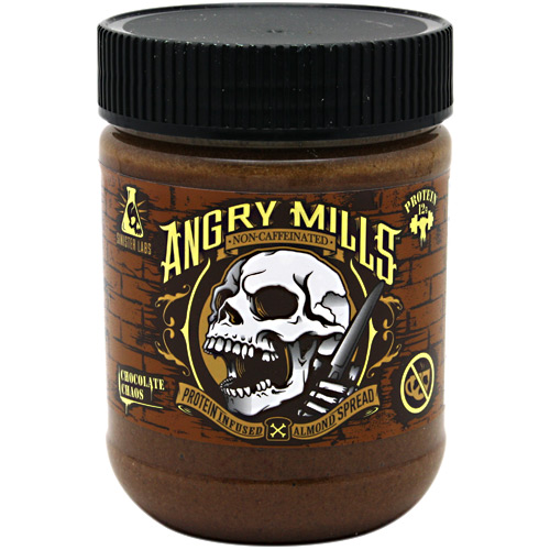 Sinister Labs Non-Caffeinated Angry Mills Almond Spread - Chocolate Chaos - 12 oz