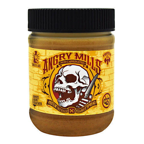Sinister Labs Non-Caffeinated Angry Mills Peanut Spread - Honey Grim Cracker - 12 oz