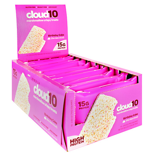 Beyond Better Foods Cloud 10 Marshmallow Crispy Treats - Birthday Cake - 10 ea