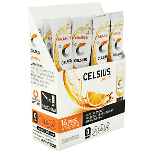 Celsius Celsius - Orange - 14 ea