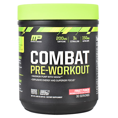 MusclePharm Combat Series Combat Pre-Workout - Fruit Punch - 30 ea