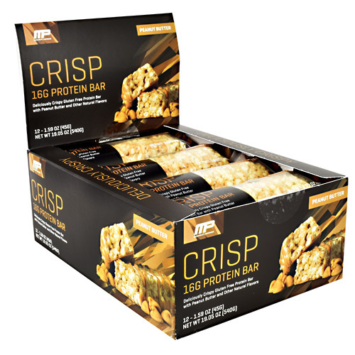 MusclePharm Combat Series Crisp Protein Bar - Peanut Butter - 12 ea