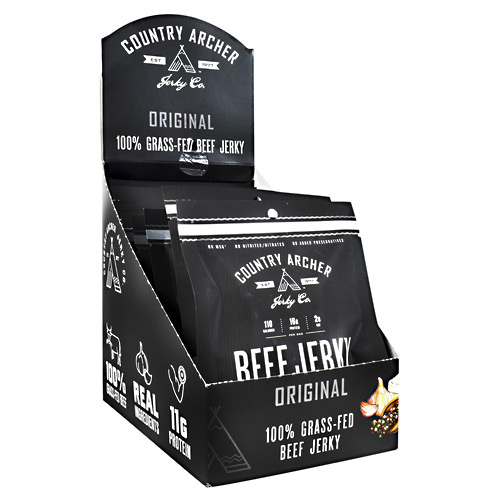 Country Archer Grass Fed Beef Jerky - Original - 12 ea