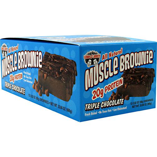 Lenny & Larrys Muscle Brownies - Triple Chocolate - 12 ea