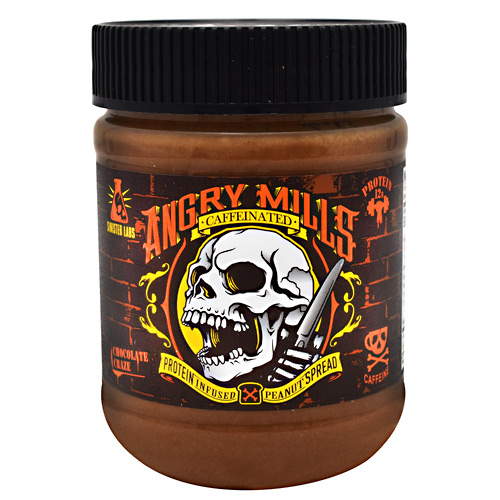 Sinister Labs Caffeinated Angry Mills Peanut Spread - Chocolate Craze - 12 oz