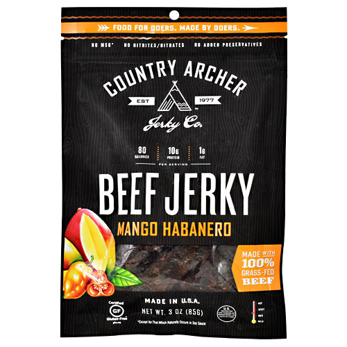 Country Archer Grass Fed Beef Jerky - Mango Habanero - 3 oz