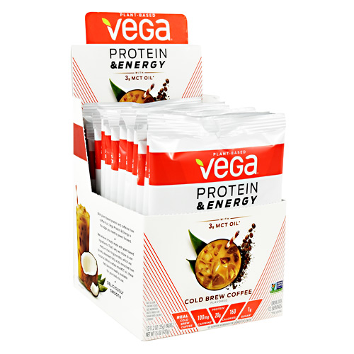 Vega Protein & Energy - Cold Brew Coffee - 12 ea