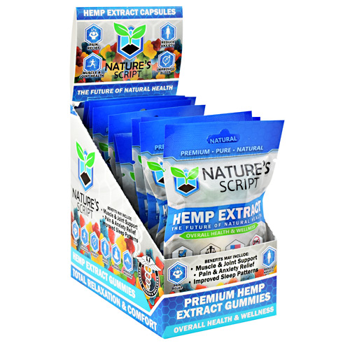 Natures Script Hemp Extract Gummies - 75 mg