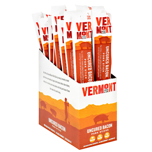 Vermont Smoked Meats Pork Sticks - Uncured Bacon - 24 ea