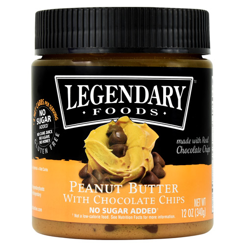 Legendary Foods Peanut Butter - Chocolate Chip - 12 oz