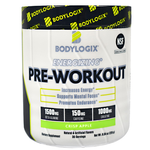 BodyLogix Energizing Pre-Workout - Crisp Apple - 30 ea