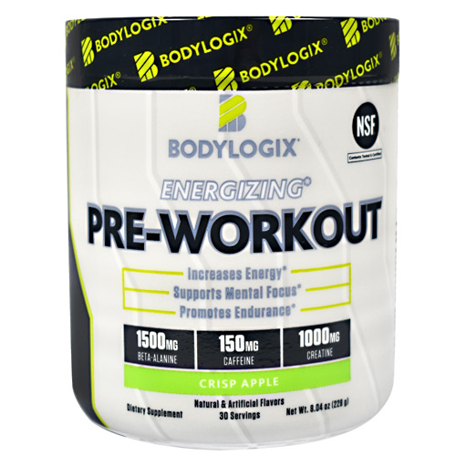 BodyLogix Energizing Pre-Workout - Crisp Apple - 30 ea