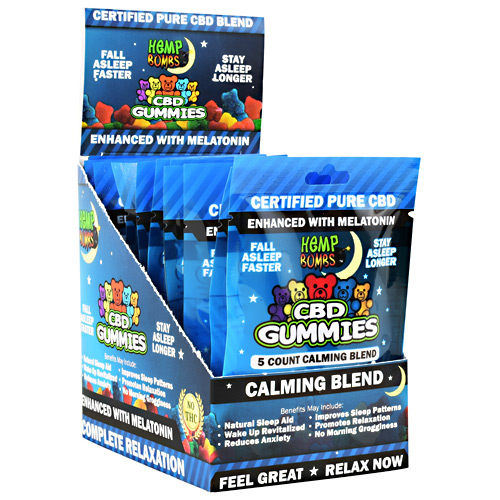 Hemp Bombs CBD Gummies with Melatonin - 12 ea