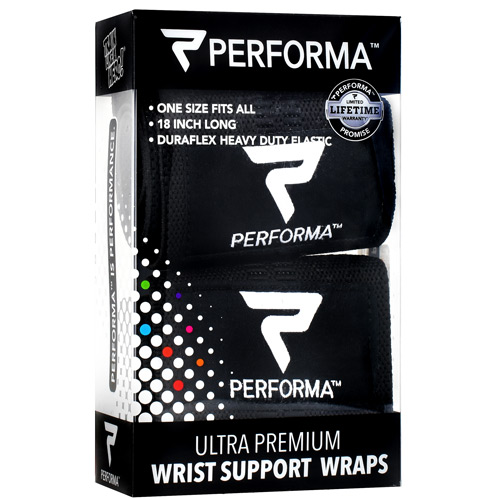 Perfectshaker Wrist Support Wraps - Black - 1 ea