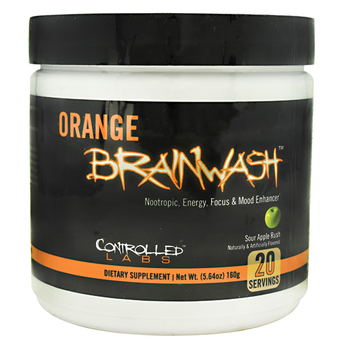 Controlled Labs Orange Brainwash - Sour Apple Rush - 20 ea