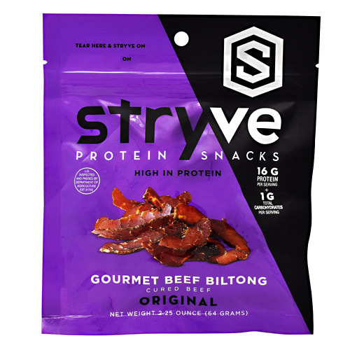 Stryve Foods Protein Snacks Gourmet Beef Biltong - Original - 2.25 oz