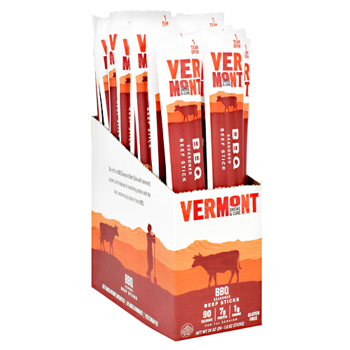 Vermont Smoked Meats Beef Sticks - BBQ - 24 ea