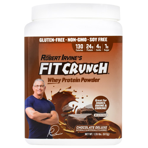 Fit Crunch Bars Whey Protein Powder - Chocolate Deluxe - 18 ea
