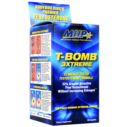 MHP T-BOMB 3XTREME - 168 Capsules - 168 ea