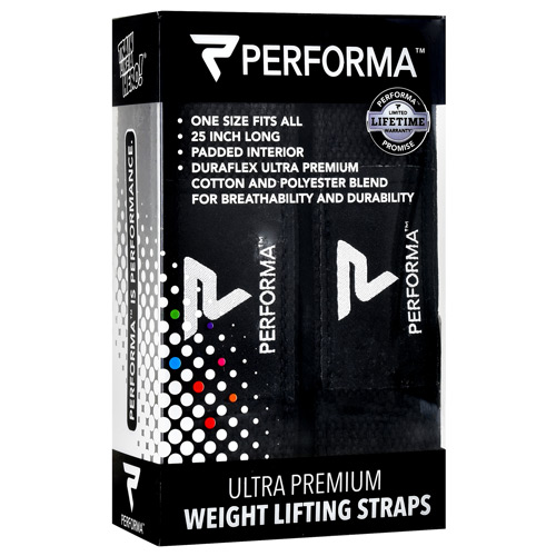 Perfectshaker Weight Lifting Straps - Black - 1 ea