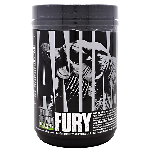 Universal Nutrition Animal Fury - Green Apple - 30 ea