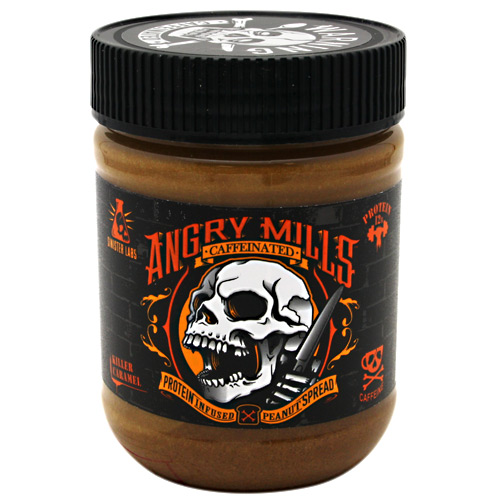 Sinister Labs Caffeinated Angry Mills Peanut Spread - Killer Caramel - 12 oz