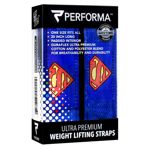 Perfectshaker Weight Lifting Straps - Superman - 1 ea