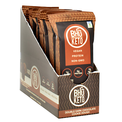 Bhu Foods BHU Keto - Double Dark Chocolate Cookie Dough - 8 ea