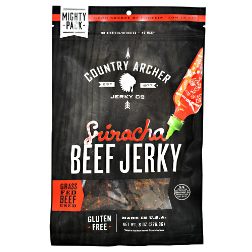 Country Archer Grass Fed Beef Jerky - Sriracha - 8 oz